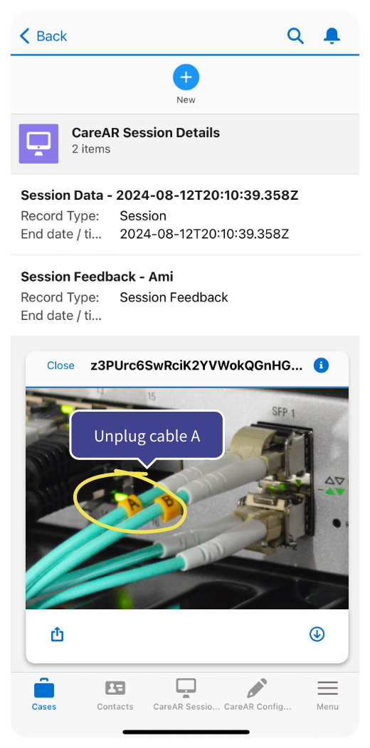 Assist-SAVE Save AR remote assist session to work order